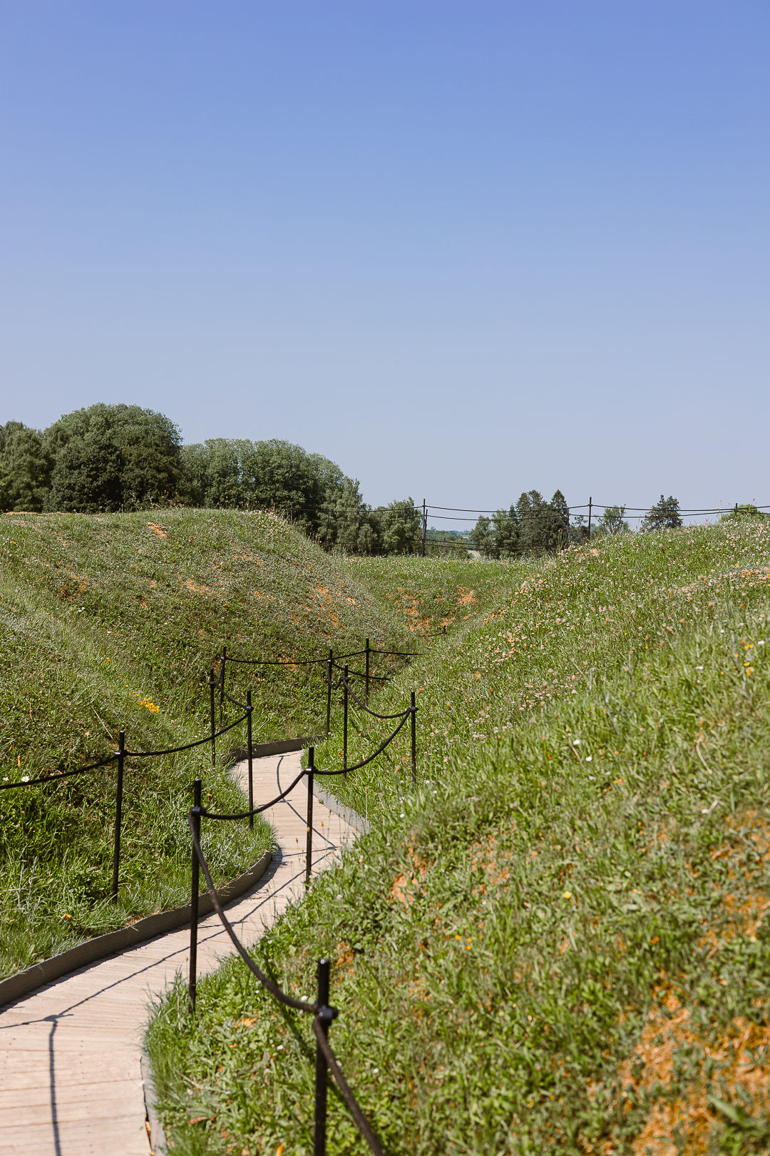 déambulation dans les tranchées